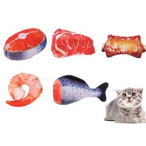 Giocattoli da Masticare Durevoli ed Ecologici a Forma di Cibo, Simulazione Realistica, Morbidi in Cotone con Catnip, Frutta con Suono Squittente per Cani e Gatti - Product Image 2