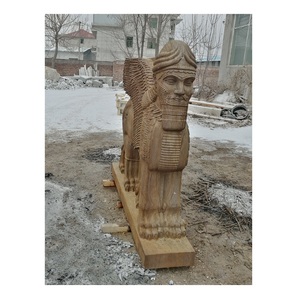 Estatua de Toro Asirio de Alta Calidad, Grande, Antigua, Religiosa, Artesanía Asiria, para Exteriores - Product Image 1