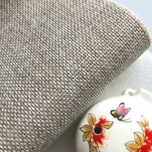 Giấy dán tường vải bố thô cao cấp, chất liệu mây đan tinh tế, họa tiết damask dệt liền mạch, bề mặt có vân gợn sóng - Product Image 4