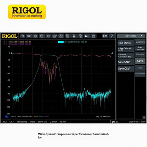 Analyseur TTLTES RIGOL MCAL109-NK à 2 ports, écran multi-touch de 10,1 pouces, plage de fréquences 5 kHz-26,5 GHz - Product Image 2