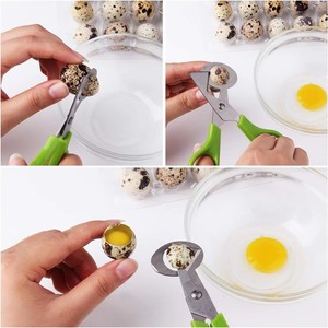 Ouvre-coquille <span class=keywords><strong>d</strong></span>'œuf de caille manuel multicolore, ciseaux pour couper facilement les œufs de caille, outil de <span class=keywords><strong>d</strong></span>écoupe pour la cuisine domestique, les magasins <span class=keywords><strong>d</strong></span>'alimentation, HJ-DN012 - Product Image 2