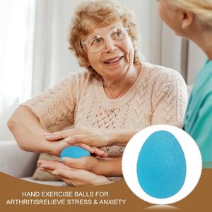 Pelotas de Terapia para Manos con Forma de Huevo, Juguetes para Aliviar el Estrés, Ejercitador de Dedos para Niños y Adultos - Product Image 5