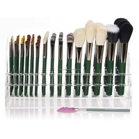 Présentoir acrylique à crayons pour sourcils Présentoir publicitaire cosmétique Organisateur métallique Maison Vente au détail Plexiglas Crayon à sourcils Présentoir POS