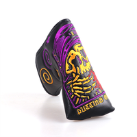 Aksesoris Golf stabilitas tahan lama pelindung kepala stik Putter Blade Golf bordir penutup kepala