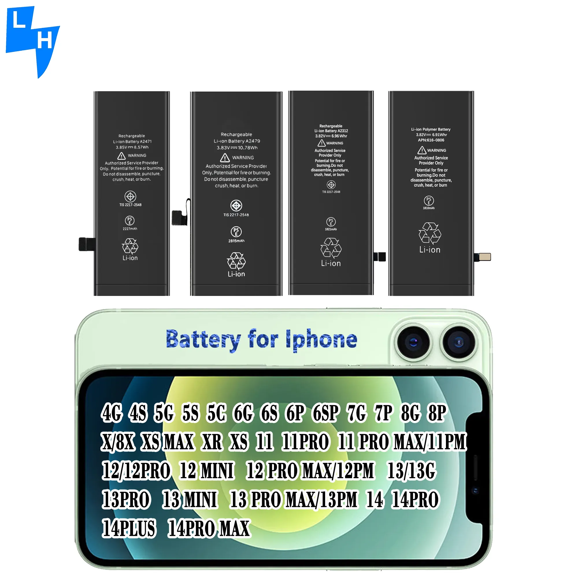 100% life bataryası cep telefonu pil iphone 5 5s 6 6s 6 artı 6splus 7p 8 artı x xr xs max 11 pro 11 11 pro max 12 13 14