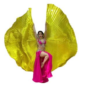 Ailes transparentes unisexe Halloween Festival Dance Performance Cape Drapeau avec bâton pour femmes adultes - Product Image 6