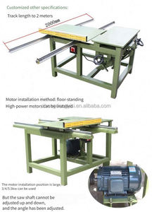 Scie circulaire portative 220V pour le travail du bois, à panneau coulissant, machine de découpe à 45 degrés, puissance 2KW, poids 50kg, pour rails de meubles anciens - Product Image 2