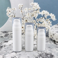 Flacon cosmétique à pompe sans air blanc, noir, rose, bleu, en plastique PP, flacon sous vide, conteneur d'échantillon de crème ou de lotion, 5 ml, 10 ml, 15 ml