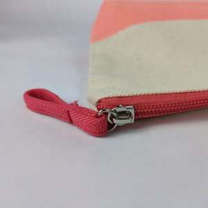 Wholesale Eco-Friendly Cotton Canvas <b>Cosmetic</b> <b>Bag</b> with Zipper <b>Large</b> Capacity Accessory Pouch Double Sided Makeup <b>Bag</b> - Product Image 6