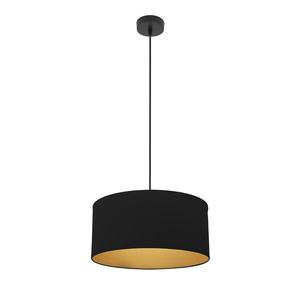 Lampada a Sospensione 1xE27 Nero/Oro 40x40 cm - Ideale per Illuminazione Decorativa in Interni e Ambienti Contemporanei. - Product Image 1