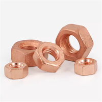 M3 M4 M5 M6 M8 M10 M12 T2 Écrou hexagonal hexagonal en cuivre rouge massif Écrous conducteurs en bronze de silicone pour armoires de communication