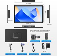 Neuer 15,6-Zoll Full HD 1080p IPS Touchscreen-Monitor mit VGA/DVI-Anschlüssen, 10-Punkt-Touch, Schwarz, Business-Serie, 3 Jahre Garantie