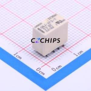 G6J-2FS-Y-TR DC5 Signal Relay SMD,5.7x10.6mm Relay 5V 2 Changeover: 2C (DPDT-Changeover)::: 110V-DC/125V-AC Silver + Gold Plated - Product Image 1