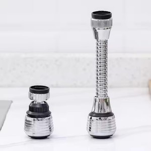 Diffuseur d'eau rotatif à 360 degrés en laiton, économiseur d'eau, filtre pour robinet de cuisine, aérateur argenté moderne, best-seller - Product Image 4