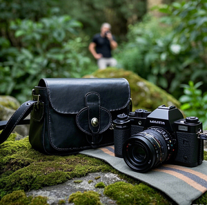 Nhà sản xuất túi máy ảnh da nặng với đế dày để bảo vệ máy ảnh chụp ngoài trời du lịch lưu trữ sử dụng lâu dài - Product Image 3