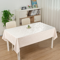 Nappe en PVC gaufré gris argenté RNPT, housse de table imperméable, protection de table en vinyle texturé, résistante aux taches, décoration de la maison