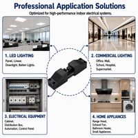 Connecteur de câble d'alimentation industriel à 2 broches, mâle-femelle, à déconnexion rapide, pour applications d'éclairage LED