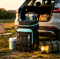 Glacière roulante INSMEER 50L avec roues, souple et pliable pour les courses