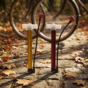 Mini <span class=keywords><strong>pompe</strong></span> à vélo pliable légère à pédale, en acier sans soudure, haute pression, pour pneus de <span class=keywords><strong>VTT</strong></span> et de vélo de route - Product Image 4