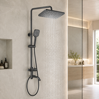 Ensemble de douche mural complet en acier inoxydable 304 de haute qualité pour salle de bain