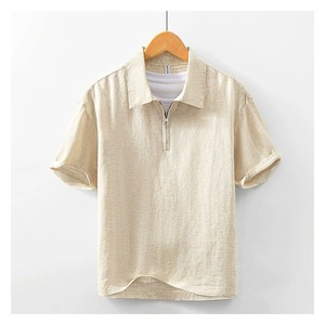 Camiseta Polo Personalizada para Hombre, Tejido de Punto Grueso de 800G, Manga Corta, Cuello Camisero, Marca Privada, OEM ODM - Product Image 3