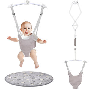 Portable Baby Jumper Indoor Outdoor <b>Exercise</b> Saddle Seat Doorway Baby Jumper Bouncer and <b>Walker</b> Adjustable for Infant Toddler - Product Image 1