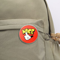 Spedizione Diretta di Badge Rotondi Personalizzati Stampati, Spille Personalizzate con Cartoni Animati, Citazioni Ispiratrici, Figure di Animali e Piante