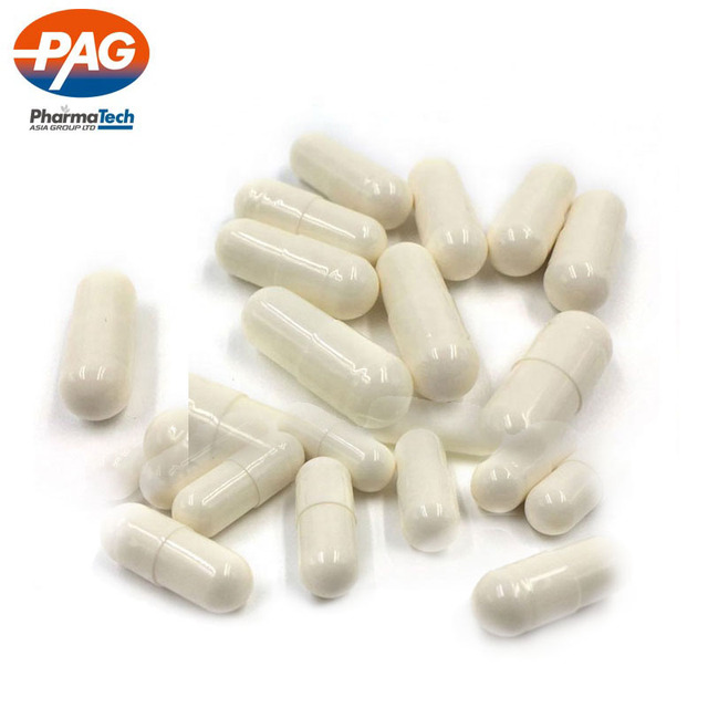 Skin Hair Healthcare Solid White Gelatin Capsule Collagen Vitamin C Hard Capsule
