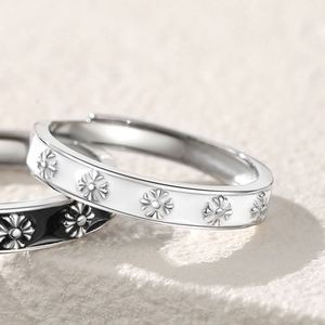 New Trendy Sweet Lover Iris Flower <b>Couple</b> <b>Ring</b> Trend Personality Open <b>Ring</b> for Lover Men Women Flower Ringer <b>Ring</b> - Product Image 4