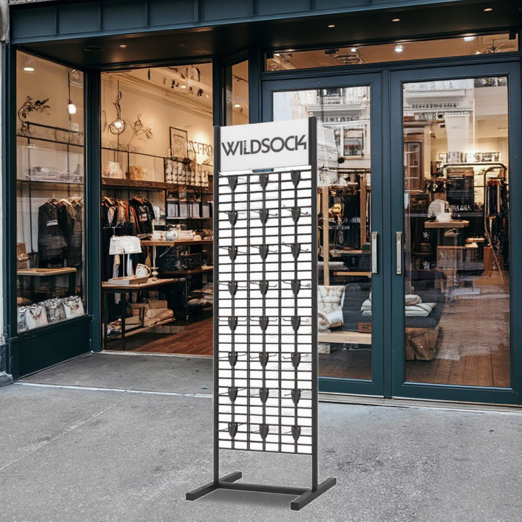 Modern Double-Sided Display Rack for Socks Jewelry Tools-Supermarket Store Rack with Varnish Surface Treatment for Promotions — view 2