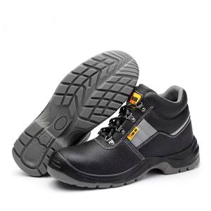 <span class=keywords><strong>Scarpe</strong></span> da Lavoro per Uomo in Vera Pelle Nera con Puntale in Acciaio Antiperforazione per Edilizia a Prezzo di Fabbrica - Product Image 5