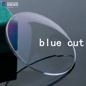 Diskon besar 1.49 1.56 1.61 1.67 1.71 1.74 UV420 Bluecut tanpa warna dasar potongan cahaya biru lensa optik HMC