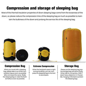 Sac de couchage d'hiver imperméable pour le camping en plein air, personnalisé, ultraléger, type momie, pour temps froid, 4 saisons, avec rembourrage en <span class=keywords><strong>duvet</strong></span> RDS - Product Image 6