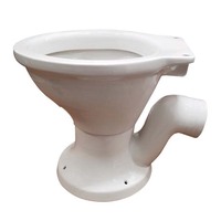 WC Sanitaire Salle de Bain Toilette Monobloc en Céramique Toilette Suspendue au Mur