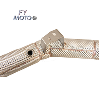 Tuyau d'échappement pour Mercedes-Benz C63 AMG W204 6.2L 2011-2015 avec bouclier thermique