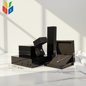 Jingyi - Caja Rectangular Simple para Anillos, Acabado en Laca Blanca, Forro de <span class=keywords><strong>Terciopelo</strong></span> <span class=keywords><strong>Negro</strong></span>, para Guardar Joyas, Personalizable para el Día de San Valentín - Product Image 1