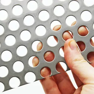 Manufacture non slip perforated plate 0.5mm diameter round hole micro perforated sheet metal