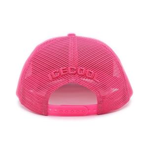 Casquette de baseball sportive 5 panneaux de haute qualité en gros, avec logo personnalisé sur plaque métallique, en sergé de coton et maille, style trucker - Product Image 4