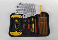 Kit de réparation rapide des pneus WZAUTO en acier avec patch pour motos, véhicules électriques et voitures