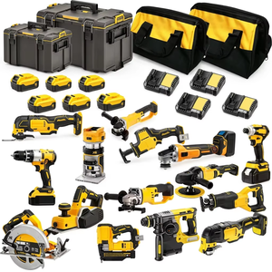 Kit Combo di Utensili Elettrici Multifunzione 20V Senza Fili, Set Completo a Batteria al Litio con Cassetta degli Attrezzi per Artigiani e Fai-da-Te - Product Image 2