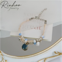 RINHOO Bracelet Tendance Créatif en Céramique Tressée à Motif Animalier, Bijou pour Couples, Étudiants et Filles, Idéal comme Cadeau