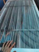 Grillage métallique galvanisé ASTM C847, grillage à nervures anti-corrosion, maille de stuc pour le renforcement du plâtre mural extérieur