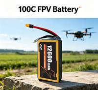 12600mAh 6S 8S 22.8V 100C Yüksek Voltajlı Pil FPV Drone RC Uçak için Yüksek Performans Sıcak Satış En İyi Seçim