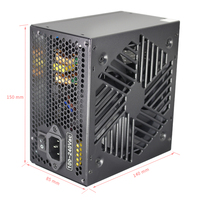 Alimentations électriques actives PFC SNOWMAN, unités d'alimentation ATX pour PC de jeu, 550W, 110V, 220V, 80 Plus