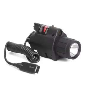 Lanterna laser vermelha de alta qualidade com vista e luz de flash de montagem de 20 mm