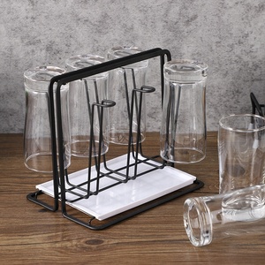 High Quality Metal Mug <strong>Stand</strong> <strong>Holder</strong> / Gold <strong>Iron</strong> Wire Glass Cup <strong>Stand</strong> Rack Shelf - Product Image 5