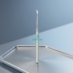 Ciseaux à septum, gouges et ostéotomes manuels DAVICON de haute qualité en acier inoxydable argenté pour chirurgie ORL, 16,5 cm, stérilisables, certifiés CE - Product Image 3
