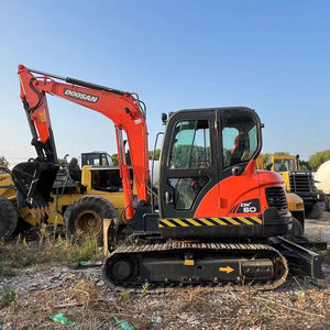 Doosan รถขุดไฮดรอลิกตีนตะขาบชนิด Dx60-9มือสองพร้อมกระปุกเกียร์เครื่องยนต์ดีเซลและมอเตอร์-6ตันอุปกรณ์ก่อสร้าง - Product Image 3