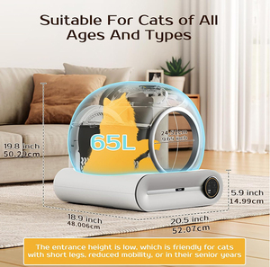 2025 nuevo lavabo eléctrico completamente automático caja <span class=keywords><strong>de</strong></span> arena inteligente para gatos inodoro para gatos cajas <span class=keywords><strong>de</strong></span> arena <span class=keywords><strong>de</strong></span> autolimpieza caja <span class=keywords><strong>de</strong></span> arena para inodoro para gatos - Product Image 5