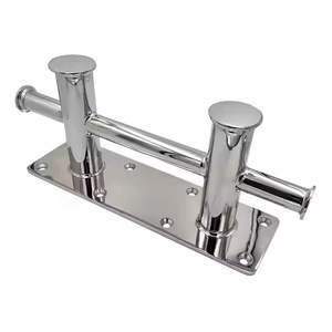  Bolardo de amarre doble compacto de acero inoxidable AISI316 para yates marinos, accesorio para cubierta de embarcaciones. - Product Image 1